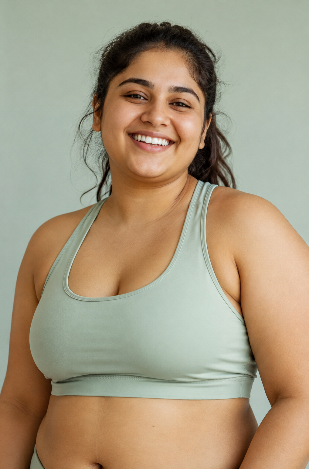 Woman feeling confident during her personal weight-care journey